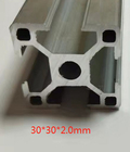 Wzmocnienie kwadratowego profilu aluminiowego 30 mm x 30 mm z obróbką aluminiową